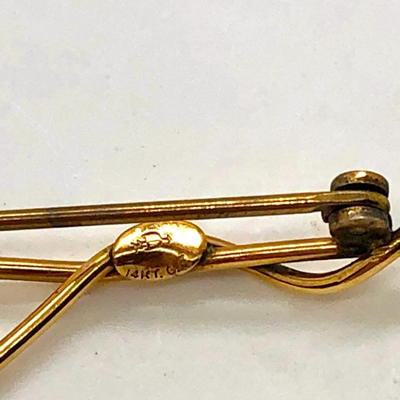 Vintage Guitar Violin Note Brooch Lot - Picture 7 of 10